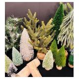 Christmas Lot of Decorative Trees and More Trees