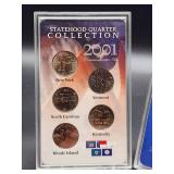 (2) 2001 U.S. Mint Statehood Quarter P&D Coin Sets