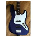 Fender Standard Jazz Electric Blue Bass Guitar