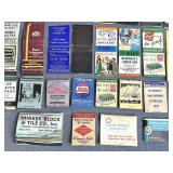 Neat Vintage Used Matchbook Cover Collection (No Matches)