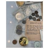 Assorted Coins, Tokens, and Medallions