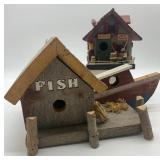 WOOD BIRD HOUSES including Call of the Wild and More! - QTY 2