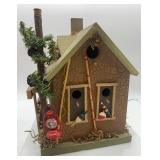 WOOD BIRD HOUSES including Cabin Tweet Cabin - QTY 2
