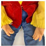 Vintage VENTRILOQUIST Doll - Yellow Shirt with Red Vest