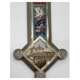 Vintage Italian Micro Glass Mosaic Cross