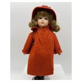 Artisan Reproduction Doll - Signed - 2002 - Rust Colored Outfit
