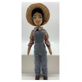 Artisan M. COLE Wood Hand Carved & Painted Doll