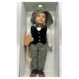 HEIDI OTT Vintage Swiss Boy Doll with Stick Pony