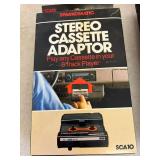 Stereo Cassette Adaptor, Cassette Player & Cassettes