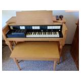 Hammond Chord Organ. Bench and Song Books Included.