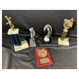 Vintage Golf and Bowling Trophies