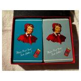 Vintage Diamond Crystal Salt Playing Cards in Original Box - Two Complete Decks in Great Shape