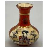 RARE Misc. Vintage Miniature Japanese Celadon Melon Vase 3 1/4" & More