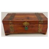 Misc. Vintage Jewelry In Wooden Chest