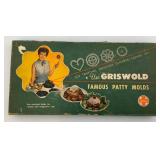 Vintage Griswold Famous Patty Molds In Original Box