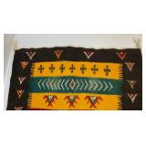 Two Vintage Kilim Wool Area Rugs 1= Pastel Colored 29" x 60" (Light Stains Present) 1= 23" x 44" Tribal