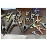 Large Assortment of Spring Clamps