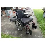 Wheelchair with Comfort Visco Cushioning and Head Rest