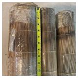 LOT Of 3 Bamboo Roll Up Blinds