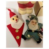 Vintage Rubber Santa Toy and Vintage Decor