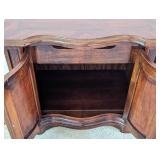 Vintage Wood Side Cabinet Table