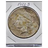1922-S U.S. Mint Silver Peace Dollar