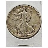 1945-D U.S. Mint Silver Walking Liberty Half Dollar