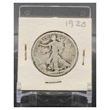 1920 U.S. Mint Silver Walking Liberty Half Dollar