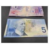 3 Assorted Canadian Foreign Currency Bills