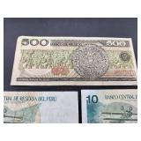 5 Assorted Foreign Currency Bills