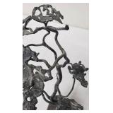 Artisan Metal Tree Sculpture on A Rock - Signed and Dated