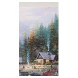 Thomas Kinkade "End of a Perfect Day 1" Wrapped Canvas