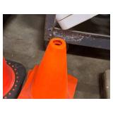 Lot of (4) Plastic Safety Cones