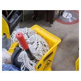 Rubbermaid Commercial Wringer Mop Bucket with (2) Replacement Mop Heads
