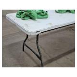 96" Plastic Top / Metal Folding Table