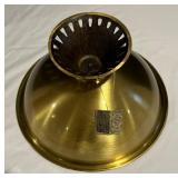 Vintage Gold Colored Pedestal Bowl by Oppenheim