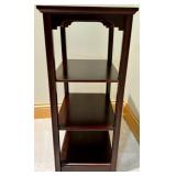 Cherry Wood 4 Tier Square Side Table