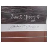 (D-1) Framed John C Green Signed an...