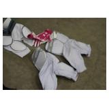 Lot of  Assorted Youth Athletic Apparel - Shoulder Pads, Knee Pads, Various Pads