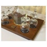 MAIN - Coca-Cola Glass Decanter Set with Wooden Tray