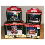 BASEMENT - Coca-Cola Town Square Collection Figurines and Buildings Lot