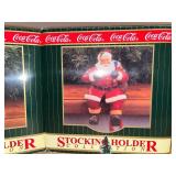 BASEMENT - Coca-Cola Brand Stocking Holder Collection - Santa and Polar Bear Figures
