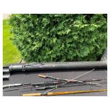 GARAGE - Assorted Fishing Rods and Plano Phantom Rod Tube