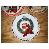BASEMENT - Vintage Santa and Coca-Cola Themed Decorative Plates Lot