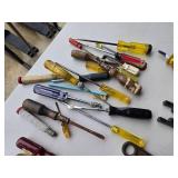 Large Lot of Tools - Screwdrivers, Diamond Adjustable Wrench, Snips, Vice Grips and More