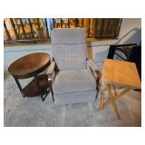 Reclining Chair and 2 End Tables