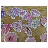 (105) New Assorted Pink and Purple Aesthetic Stickers *F