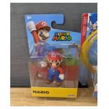 Lot of 5 Brand New, Factory Sealed Jakks Pacific Nintendo Wave 44 Mario Mini Figures & Sonic the Hedgehog Figures *F