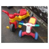 (2) Fisher Price toddler ride-on th...