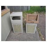 (2) Outdoor Trash Cans 18"x18"x38"